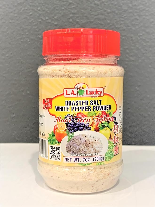 2 Packs - Roasted Salt White Pepper Powder - 7 Oz