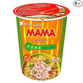 MAMA Noodles PORK Instant Cup of Noodles with Delicious Thai Flavors Hot And Spicy Noodles with Pork Soup Base No Trans Fat with Fewer Calories Than Deep Fried Noodles (Pork Flavor 6 Pack)