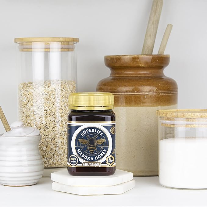 SuperLife - Manuka Honey MGO 263+ (UMF 10+) 500g Raw Honey Pure &amp Unpasteurised Monofloral New Zealand Honey
