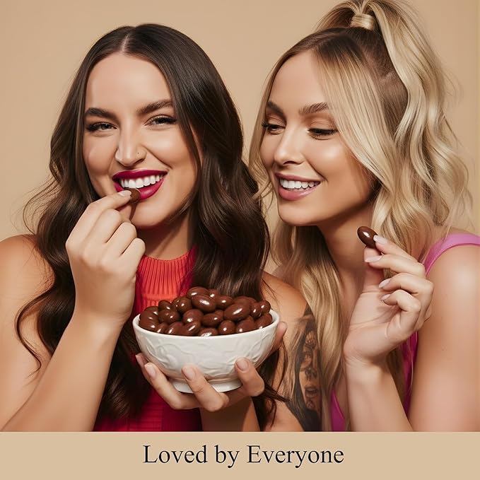 ANDY ANAND CHOCOLATIER Milk Chocolate Covered Almonds - Freshly Roasted Crunchy Almonds Smothered in Rich Creamy Belgian Ideal For Women Men and Kids Delicious No Preservatives Beautiful Gift Box