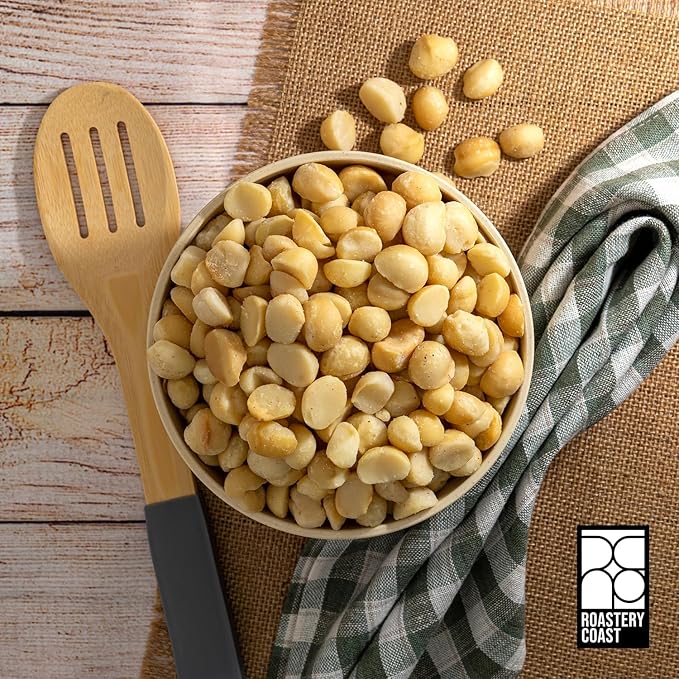 Roastery Coast - Daily Nuts | Just Raw Macadamia Nuts Unsalted | Bulk Nuts |Snack nuts | Healthy Nuts | Gluten free | Macadamia nut butter | Non GMO | Nut snacks | Unsalted Nuts | Keto snack mix