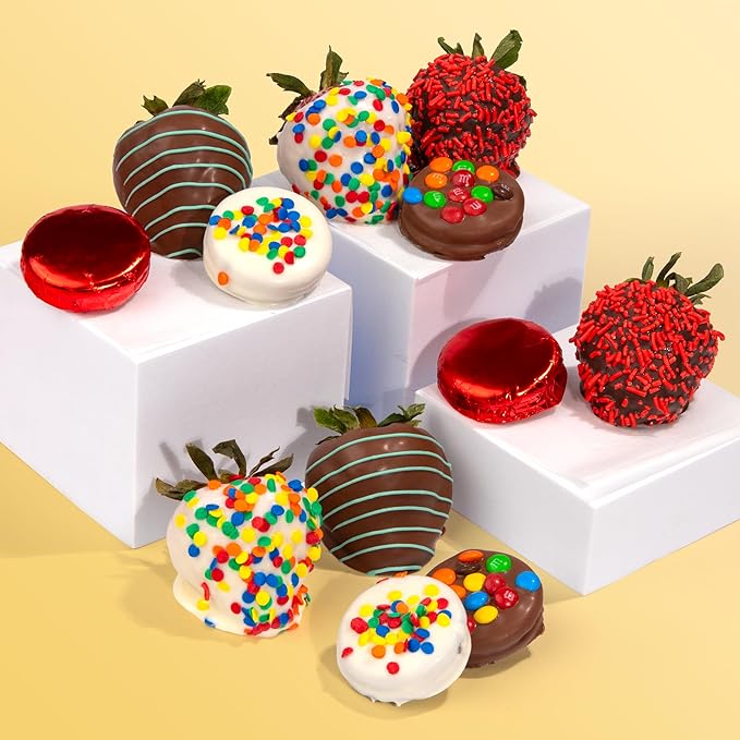 Birthday Chocolate Covered Strawberries &amp Chocolate Dipped Sandwich Cookies