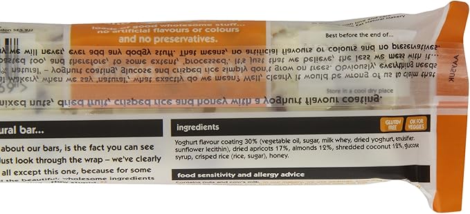 Eat Natural - Fruit &amp Nut Bar - Almond &amp Apricot - 50g (Case of 12)