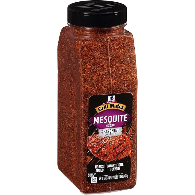 McCormick Grill Mates Mesquite Seasoning 24 oz (Pack of 6) - Six 24 Ounce Containers of Mesquite BBQ Spice Versatile Use in Marinades Meats Dressings and More