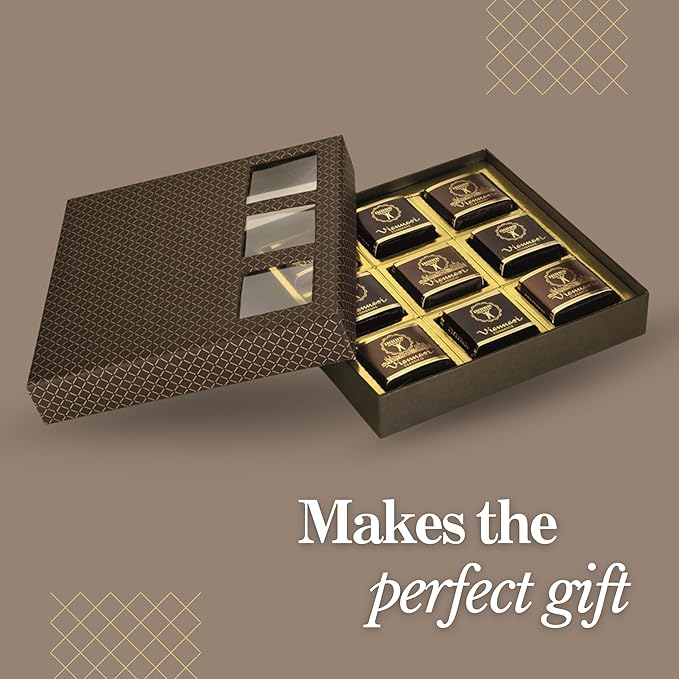 Babbi Viennesi Classico &amp Fondente Flavors 9 Pieces Italian Vanilla and Chocolate Cream-Filled Wafer Cookies Covered in Dark Chocolate Perfect for Gift Giving