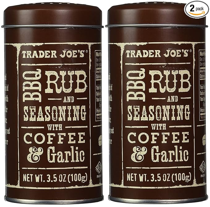 Trader Joe's BBQ Rub and Seasoning with Coffee &amp Garlic(Two-Pack)