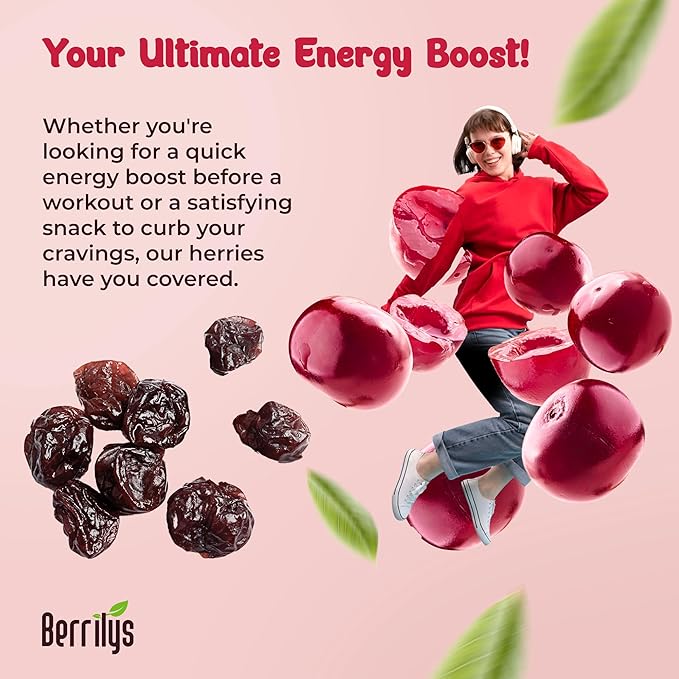 Berrilys Dried Tart Cherries (5 lb) - Organic Unsweetened Pitted No Sugar Added Perfect for Baking Snacking &amp Salads Unsweetened Dried Fruit Oatmeal Cherry Vanilla Bourbon Bread Pudding