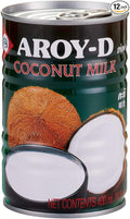 Aroy-D Coconut Milk 14 Fl Oz (Pack of 12)