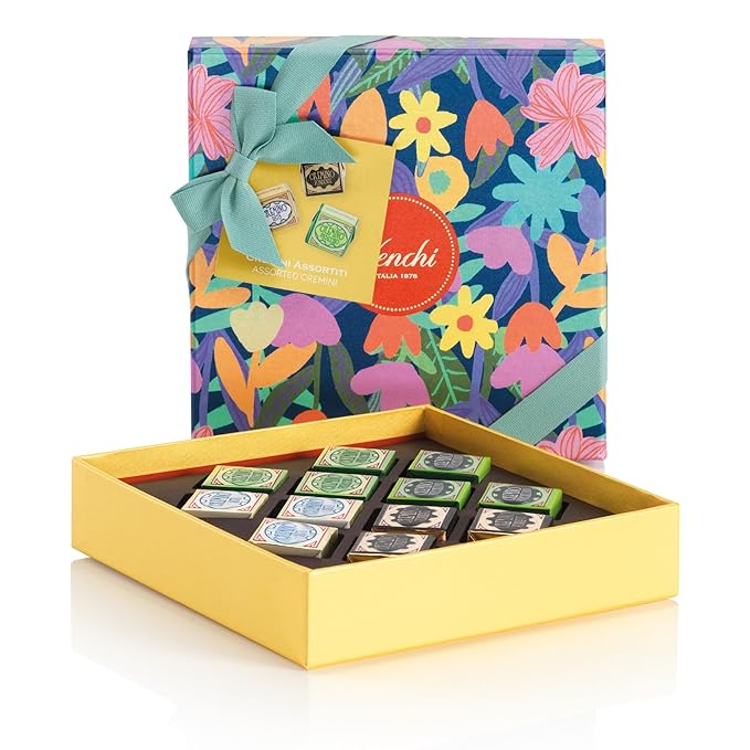 Venchi - Spring Tray Box with 12 Cremini Venchi Spring Collection 4.76 Oz Gluten Free Gift Idea