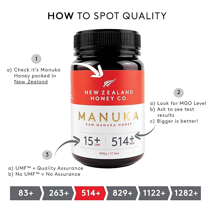 New Zealand Honey Co. Manuka Honey Special Bulk Package UMF 15+ / UMF 10+ 17.6oz (500g)