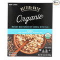 Better Oats Organic Instant Multigrain Hot Cereal - Bare - Case of 6 - 11.8 oz.