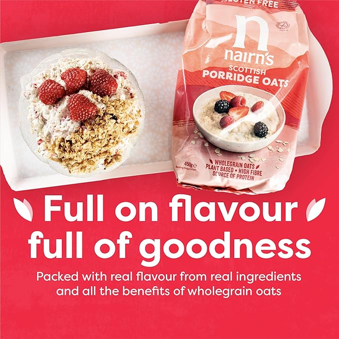 Nairn's Gluten Free Porridge Oats (450g) - Pack of 6