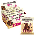 Elavi Protein Brownie 11g Protein Non-Dairy Vegan &amp Gluten Free Delicious Guilt-Free Snack | No Artificial Flavors No Added Sugar No Sugar Alcohols High in Fiber (Chocolate Fudge)