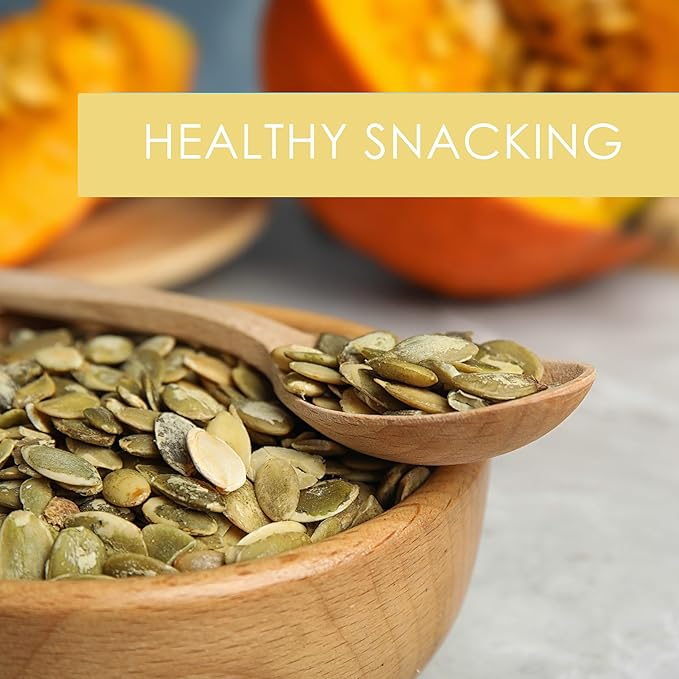 Jaybee’s Nuts Raw Pumpkin Seeds 5 LB – Unsalted Pepitas | High-Protein Healthy Snack | Kosher | Keto Vegan Paleo | Perfect for Salads Baking &amp Smoothies
