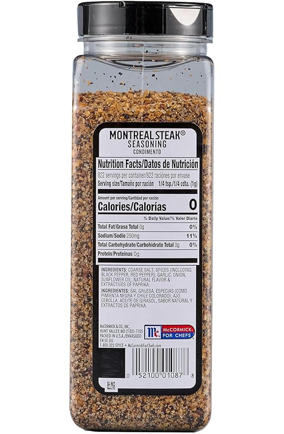 McCormick Grill Mates Montreal Steak Seasoning 29 oz (Pack of 2) with By The Cup Swivel Spoons