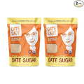 Date Lady Date Sugar (2) 12oz Bags Organic | Vegan Paleo Gluten-Free &amp Kosher | Sugar Substitute and Alternative Sweetener for Baking | Will Not Dissolve in Your Coffee (1.5lbs Total)