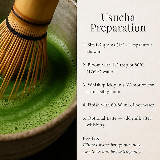 Origin Uji Tea Masters Reserve Matcha Ceremonial Grade Matcha First Harvest Stone-Ground from Uji Kyoto Japan - Level 10 Tea Master Blend