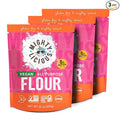 Mightylicious All-Purpose Flour (Plant Based)- Superfine Rice Flour - Gluten-Free - Allergen Friendly - Non-GMO - Ideal for Baking Cooking &amp Topping for Cakes Bread Muffins - 3-Pack (66oz Tota