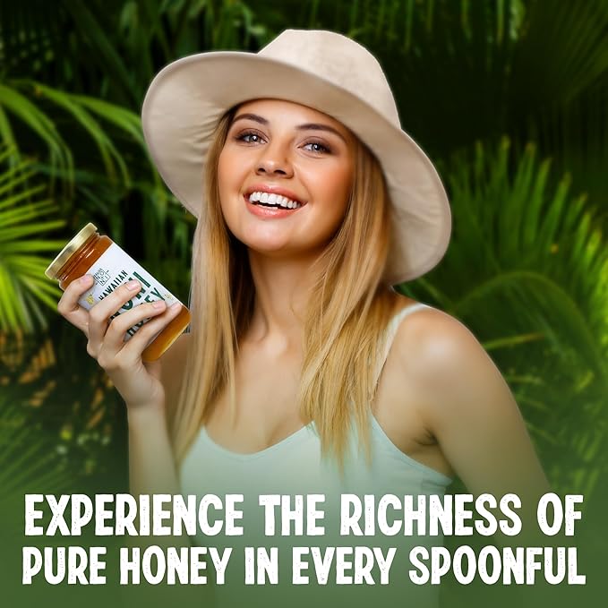 Healing Noni - Hawaiian Honey - All-Natural - 2-Pack Glass Jar 48oz