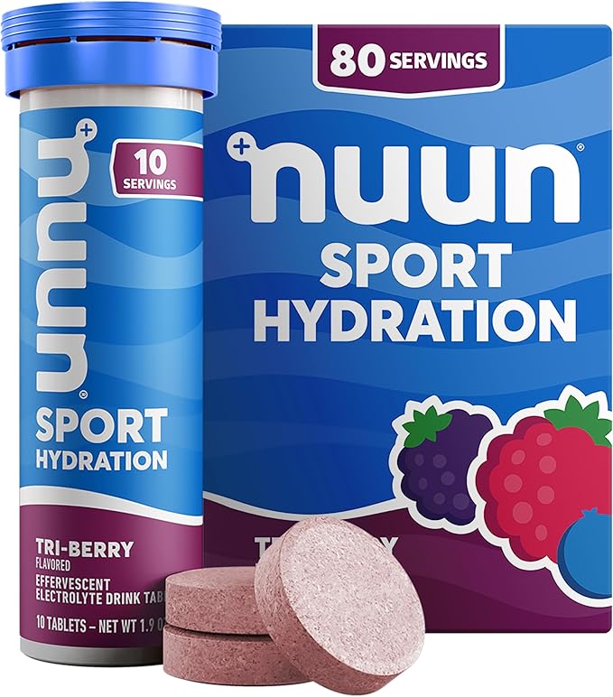 Nuun Electrolyte Drink Tabs Tri Berry 8 Count 1.9 Ounce