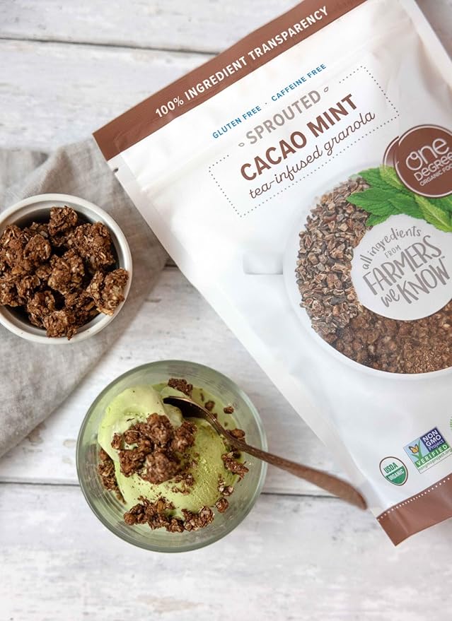 One Degree Cacao Mint Granola 10 oz (Pack of 6)