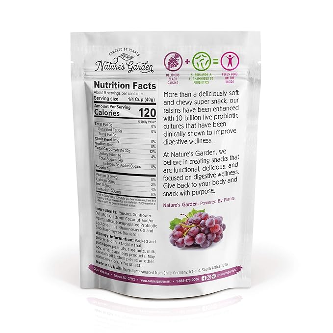 Nature's Garden Probiotic Raisins 12oz