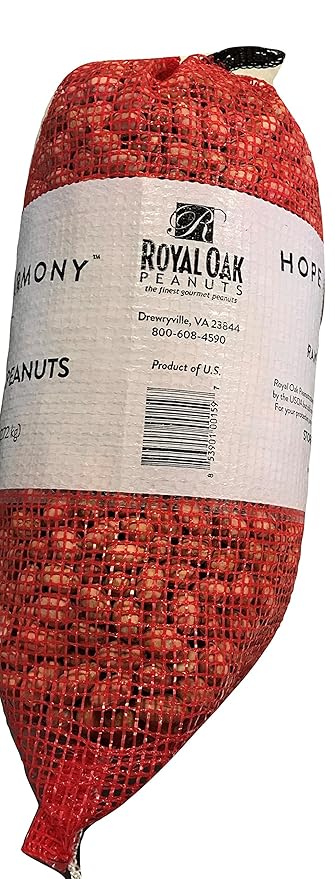 Royal Oak Virginia Raw Out Of The Shell Peanuts 6 Pound Bags (Pack of 2)