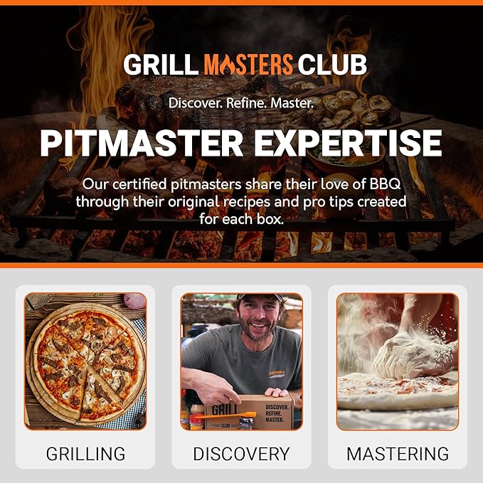 Grill Master BBQ Pizza Set | The Ultimate Backyard BBQ Pizza Bundle feat. Bobby T's Gourmet Foods | Essential for Cooking Grilling and Smoking | Perfect Grill Gift for Men &amp Women