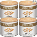 Virginia Diner Gourmet Extra Large Virginia Peanuts Blister Roasted Nuts All Natural Healthy Snack Gift 36oz (4 Pack) Salted