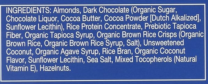 Zing Bars - Nutrition Bar - Dark Chocolate Coconut - 1.76 oz Bars - Case of 12