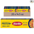 Barilla Protein+ (Plus) Angel Hair Pasta 14.5 Ounce (Pack of 20) - plant based - Made from Lentils Chickpeas &amp Peas - Non-GMO Kosher Certified
