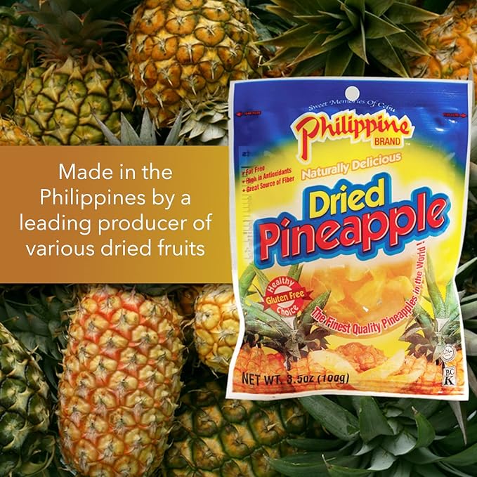 Philippine Dried Pineapple 3.5 Oz (Pack Of 5)