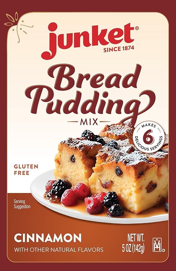 Junket Cinnamon Bread Pudding Mix 5 oz (Pack of 12)
