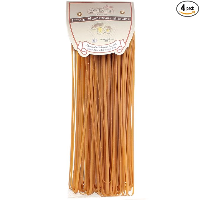 Porcini Mushroom Linguine Pasta - 8.8oz (250gm) - 4 Pack