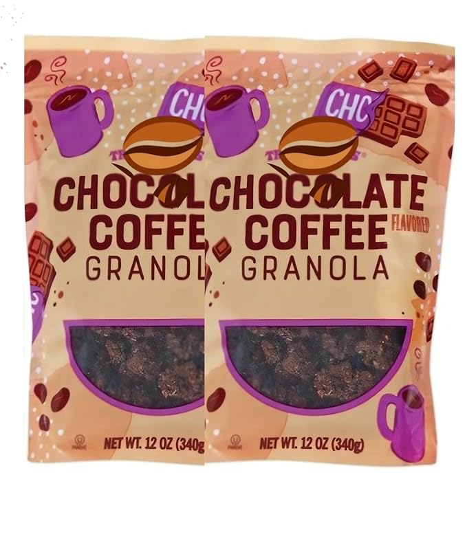 Chocolate Coffee Granola 2 Pack 12oz (340g) each.