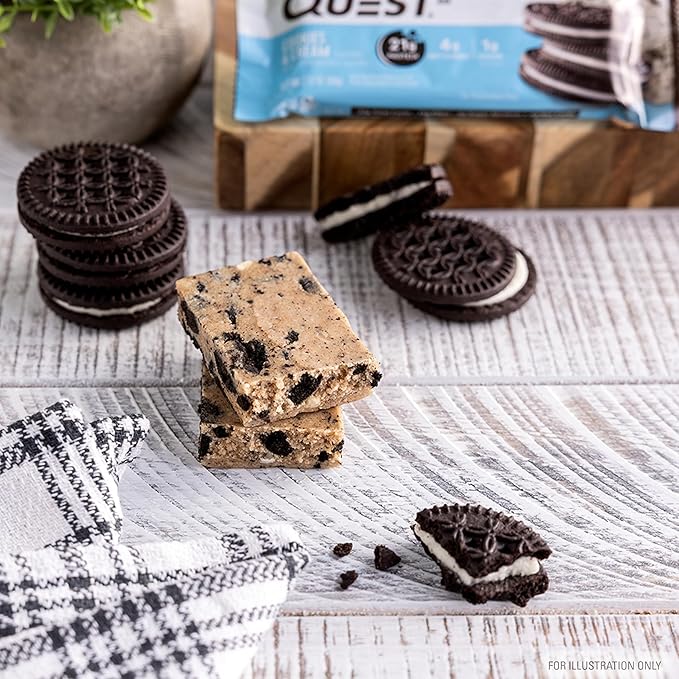 Quest Nutrition Favorites Bundle Chocolate Chip Cookie Dough &amp Cookies and Cream Protein Bars