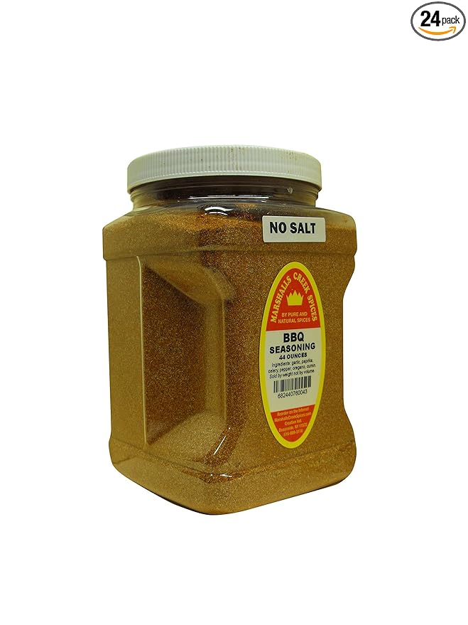 Family Size Marshalls Creek Kosher Spices (st24) BBQ Barbeque Seasoning No Salt 44 Ounce