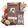 Wise Bar Adaptogen Mushroom Nutrition Bars with Reishi Lions Mane &amp Ashwagandha Organic Vegan &amp Gluten Free Snacks for Natural Focus Energy &amp Immunity Support Mocha Coconut Flavor 12