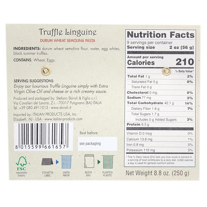 Sbiroli Flavored Linguine (Truffle 4 pack)