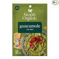 Simply Organic Guacamole Sauce Mix 4 Ounce Pouch Just Add Avocados for Zesty Robust and Creamy Guacamole (Pack of 6)