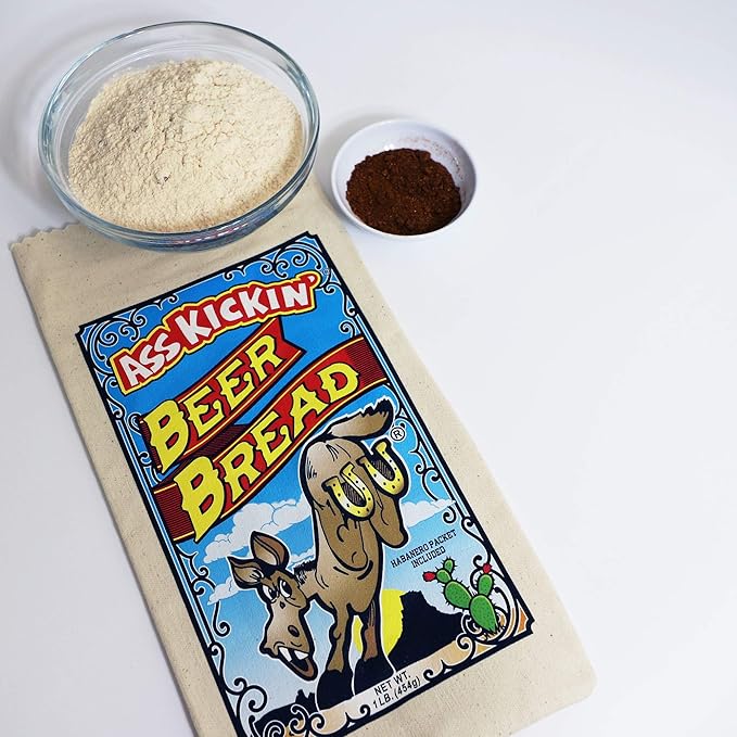 ASS KICKIN’ Beer Bread Mix -Premium Gourmet Gift-16 Ounces (Pack of 6)