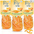 Perle di Sole Candied Orange Peels in Powdered Sugar - Made in Italy Orange Peel Slices - Pack of 3 (3.5 oz | 100 g)