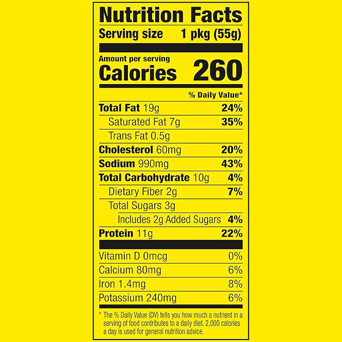 Slim Jim Smoked Meat Sticks Nacho Flavor High Protein Twin Pack 1.94 oz.