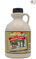 BERNARD - Pure Maple Syrup Grade A Very Dark Strong Taste 6x32oz