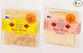 California Raw Desert And Mountain Wildflower Comb Rose Honey Honeycomb COMBO 11 Oz Each Pure 100% Natural Gift Wrapped 2PK