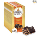 Ferrero Rocher Premium Chocolate Bars 8 Pack Dark Chocolate Hazelnut and Crunchy Salted Caramel Individually Wrapped 3.1 oz Each