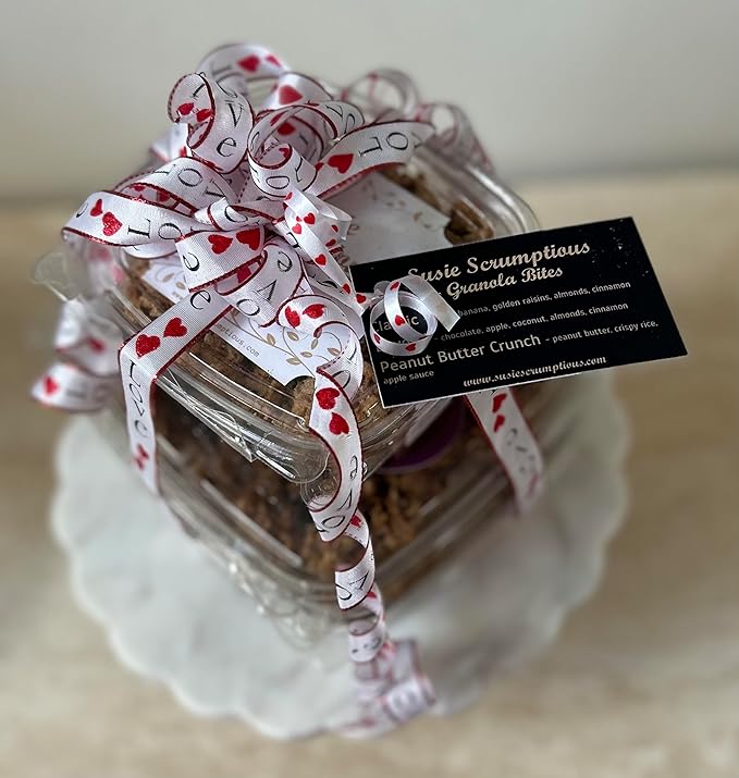 Susie Scrumptious Granola Gift Tower - Features Three Scrumptious Flavors and is Gift Wrapped for Delivery