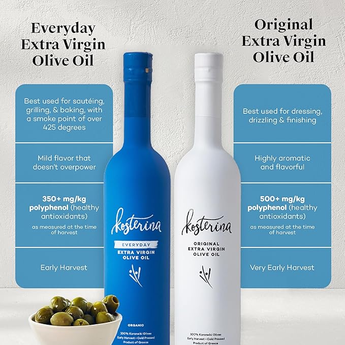 Extra Virgin Olive Oil Duo Set - Original EVOO &amp Everyday EVOO
