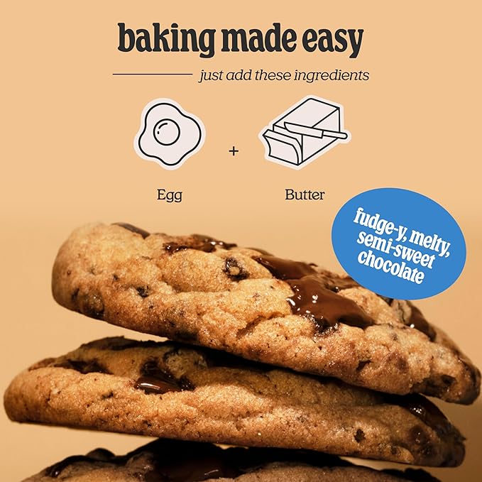 Cravings by Chrissy Teigen 6-Piece Bundle with 15.76 oz Chocolate Chip Cookie Mix (Pack of 3) &amp 12.1 oz Peanut Butter Oatmeal Brown Sugar Cookie Mix (Pack of 3)