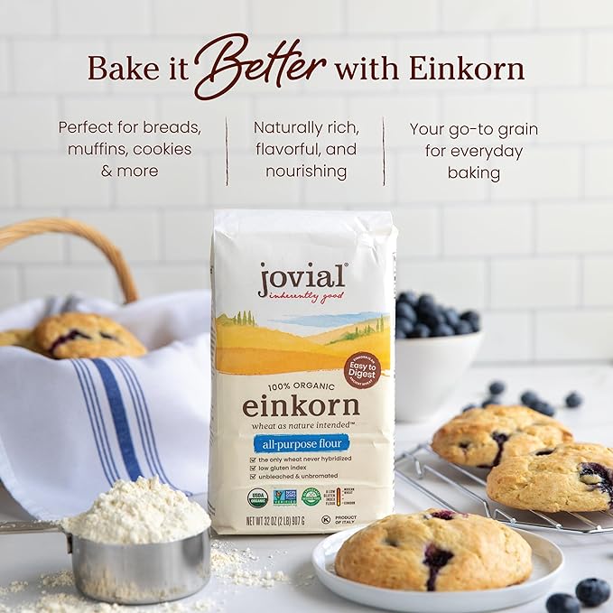 Jovial Organic Einkorn Flour 32 oz (2 pack)